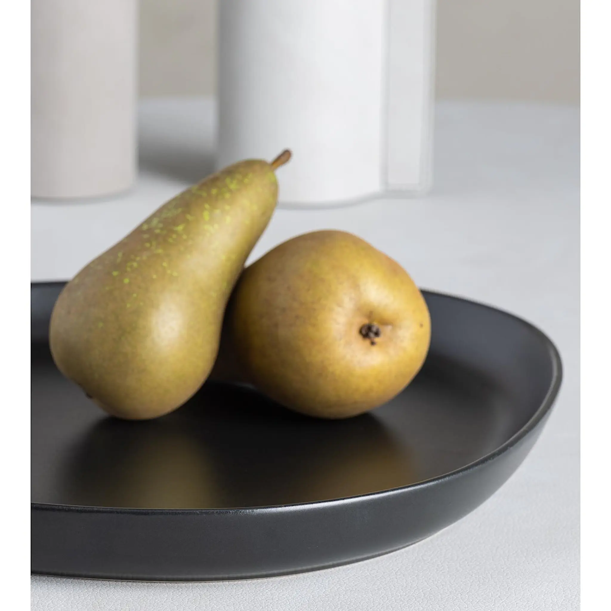 LIND DNA Curve Stoneware Serveringsfat 35x30 cm Svart