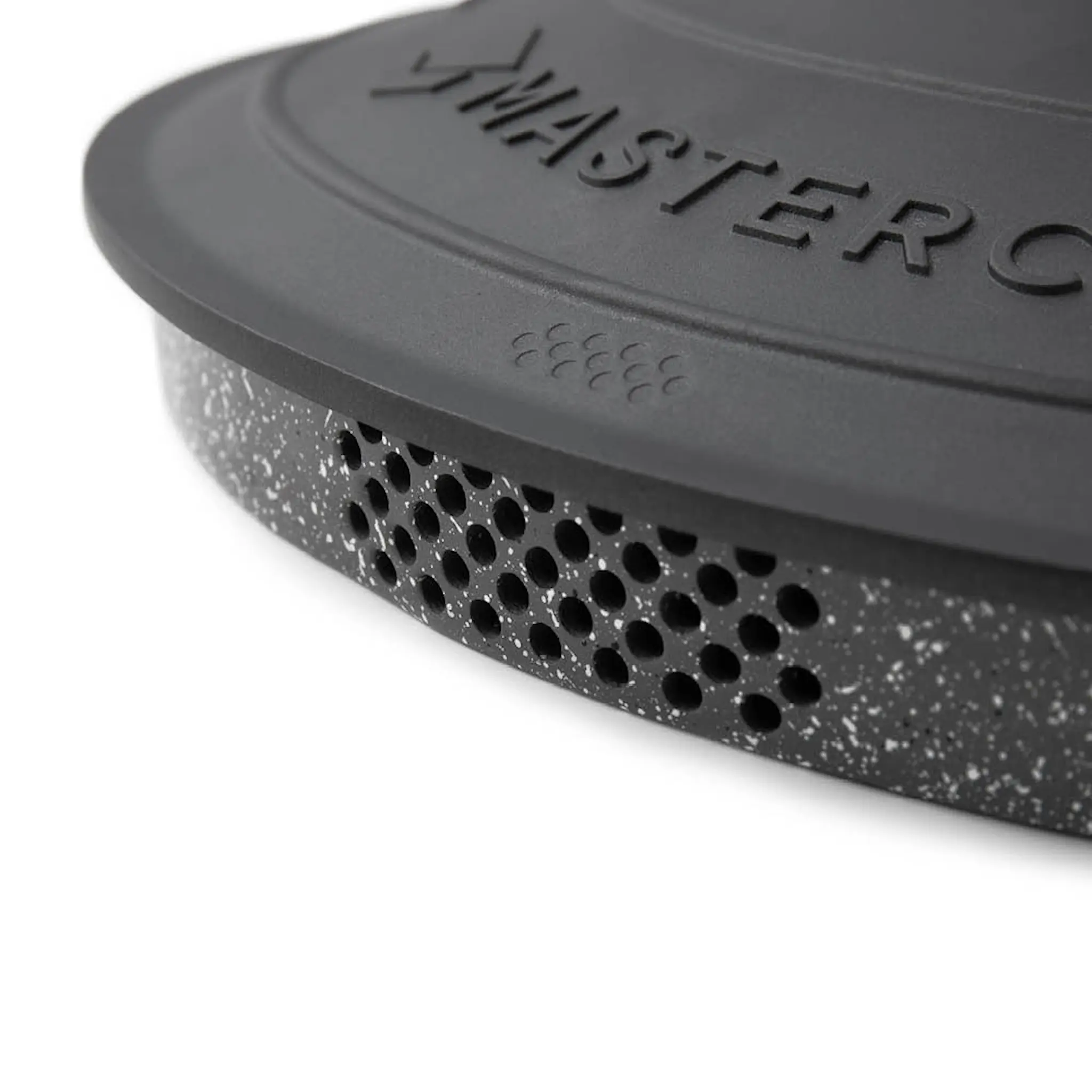 MasterClass Cast Aluminium oval gryta med självösande lock och sil 6 L svart