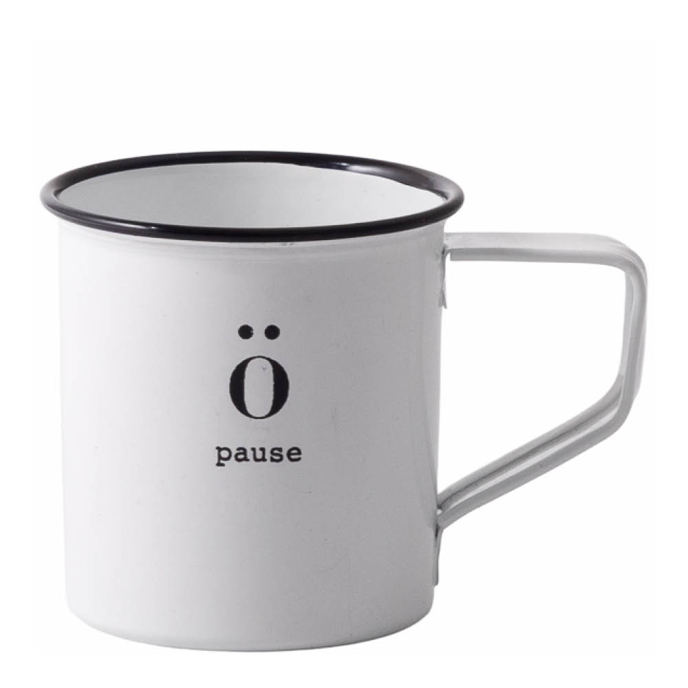 Sögne Home - Emalimuki mini 12 cl Pause