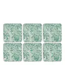 Tapestry glasunderlägg 10,5 cm 6-pack sage