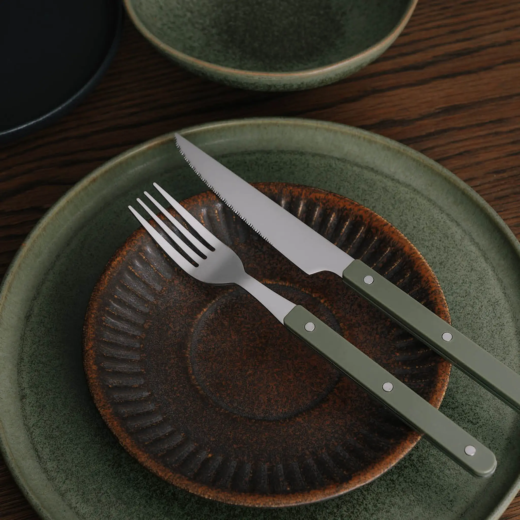 Stiernholm Prima Verde Ateromet 4 osaa Teräs/Vihreä