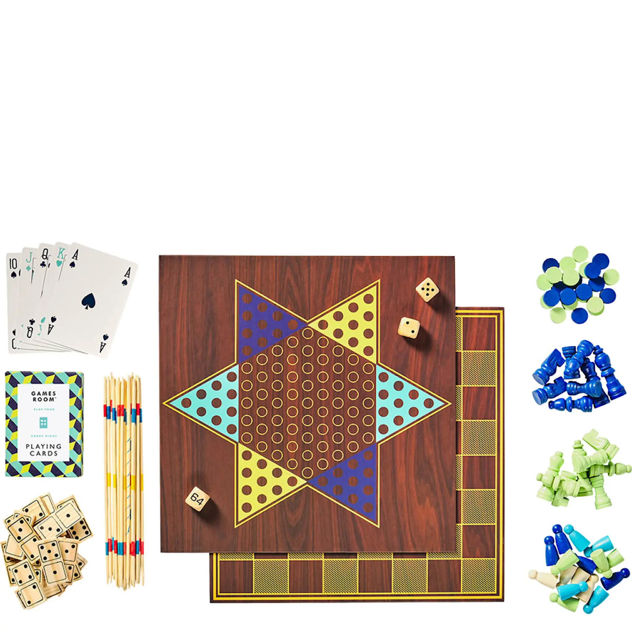 Games Room Spelsamling 8 spel i en låda