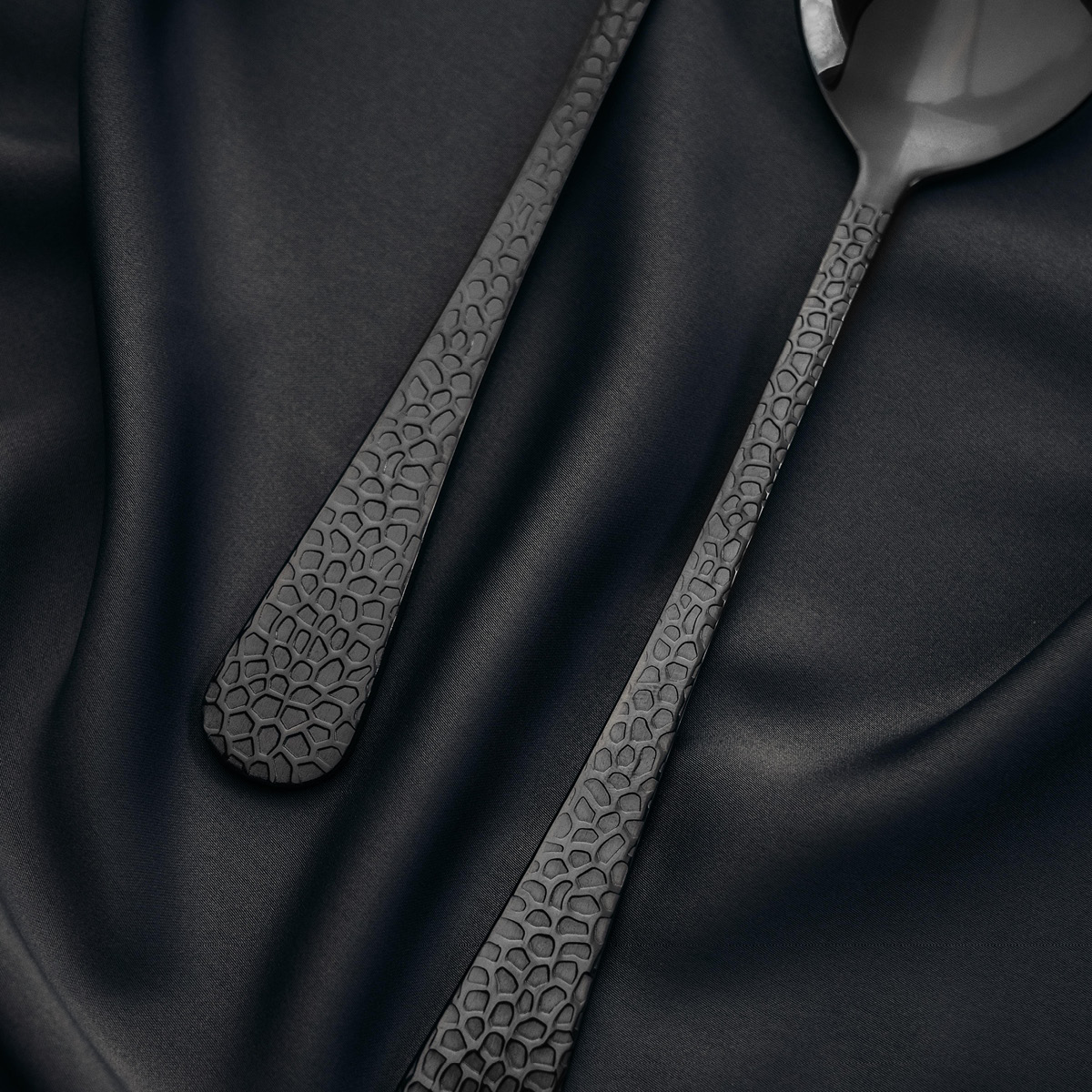 Vargen & Thor Frost salatbestikk 2 deler svart