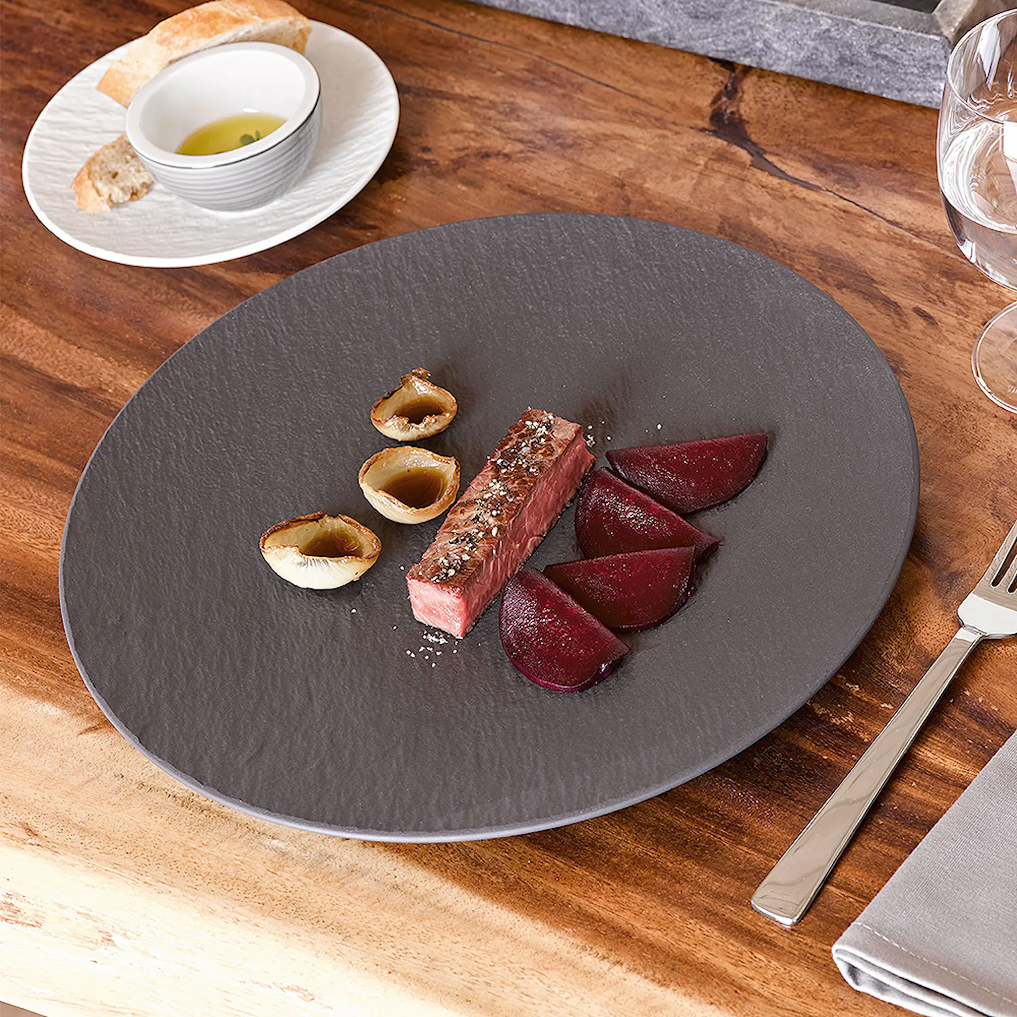 Villeroy & Boch Manufacture Rock Gourmettallrik 31,5 cm Svart