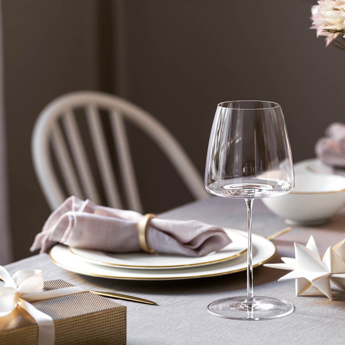 Villeroy & Boch Anmut Gold runt fat 32 cm vit/guld