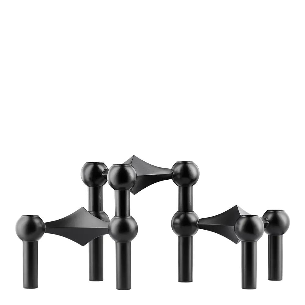 Stoff Nagel Kynttilänjalka 3 kpl Musta