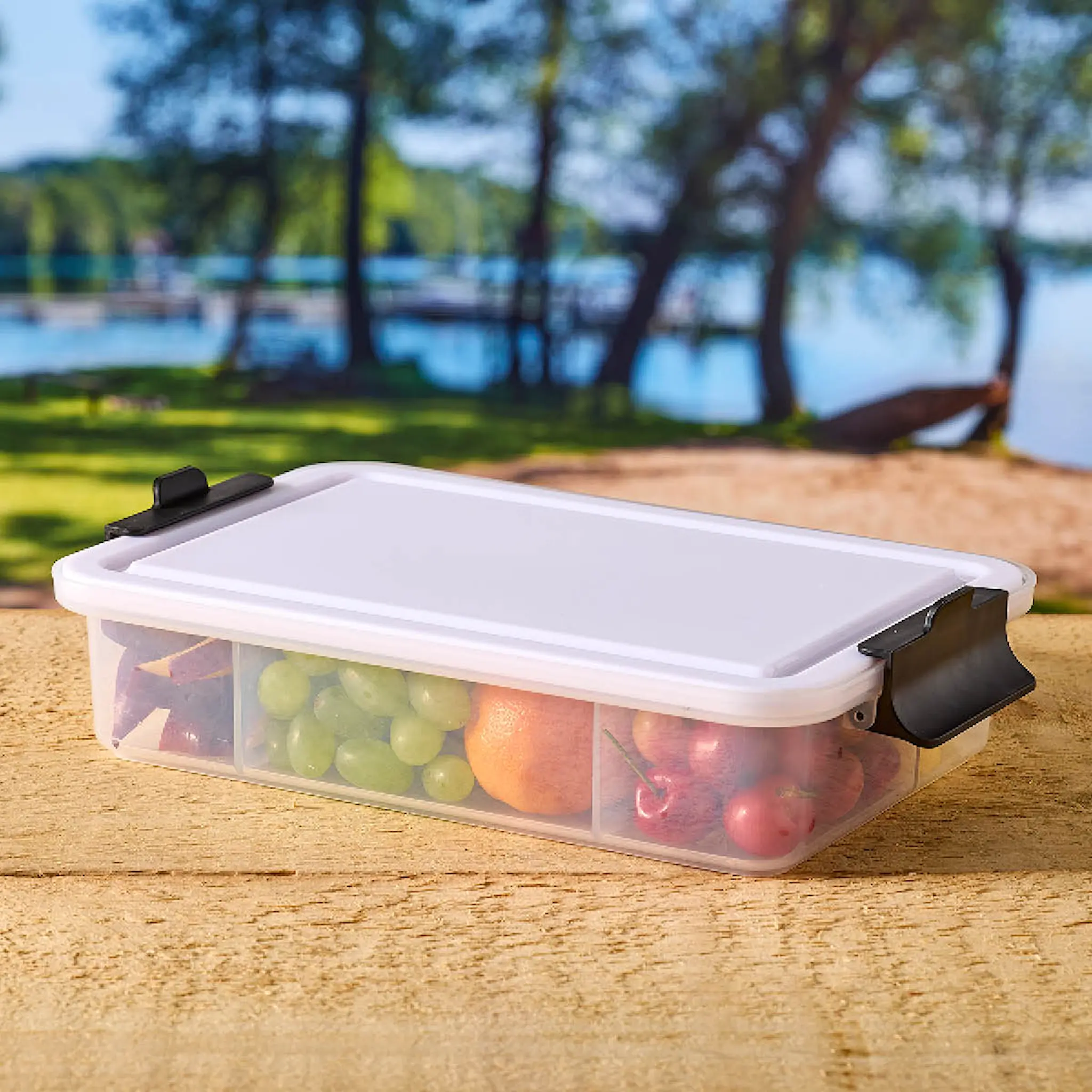 Farberware Snacklebox Eväsrasia 7 lokeroa 20x33 cm Valkoinen