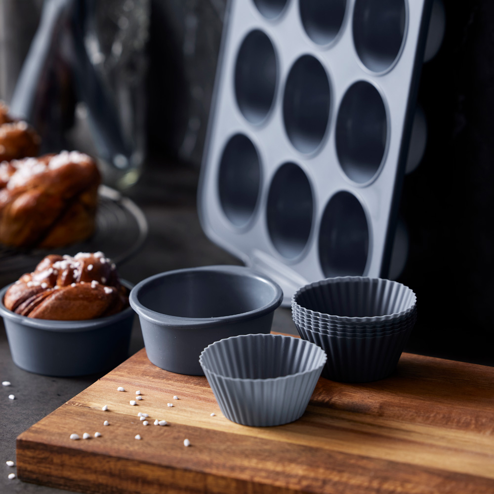 Tareq Taylor Pecan muffinsform 6 stk 7x3,2 cm indigo