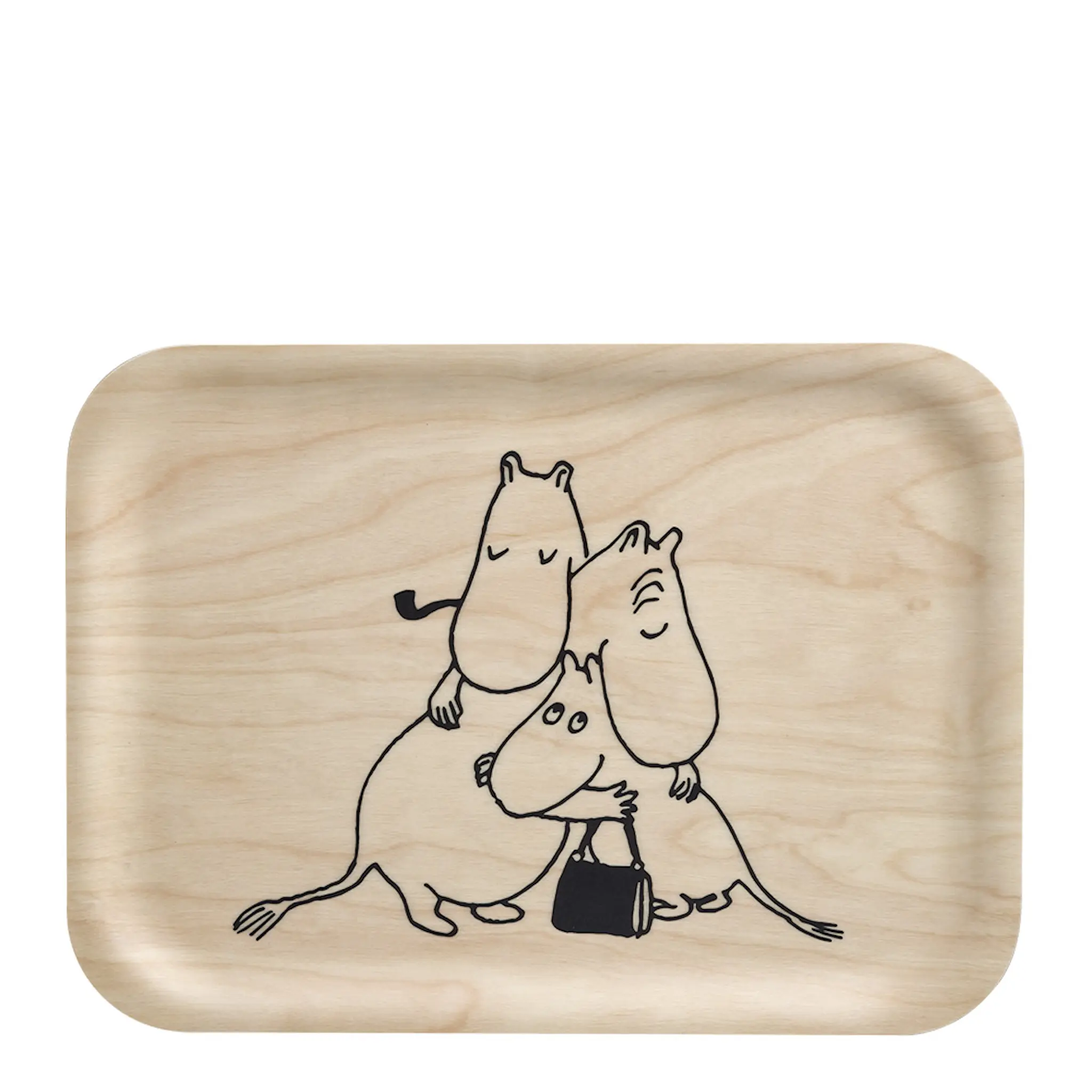 Muurla Bricka 27x20cm mumin 80 år