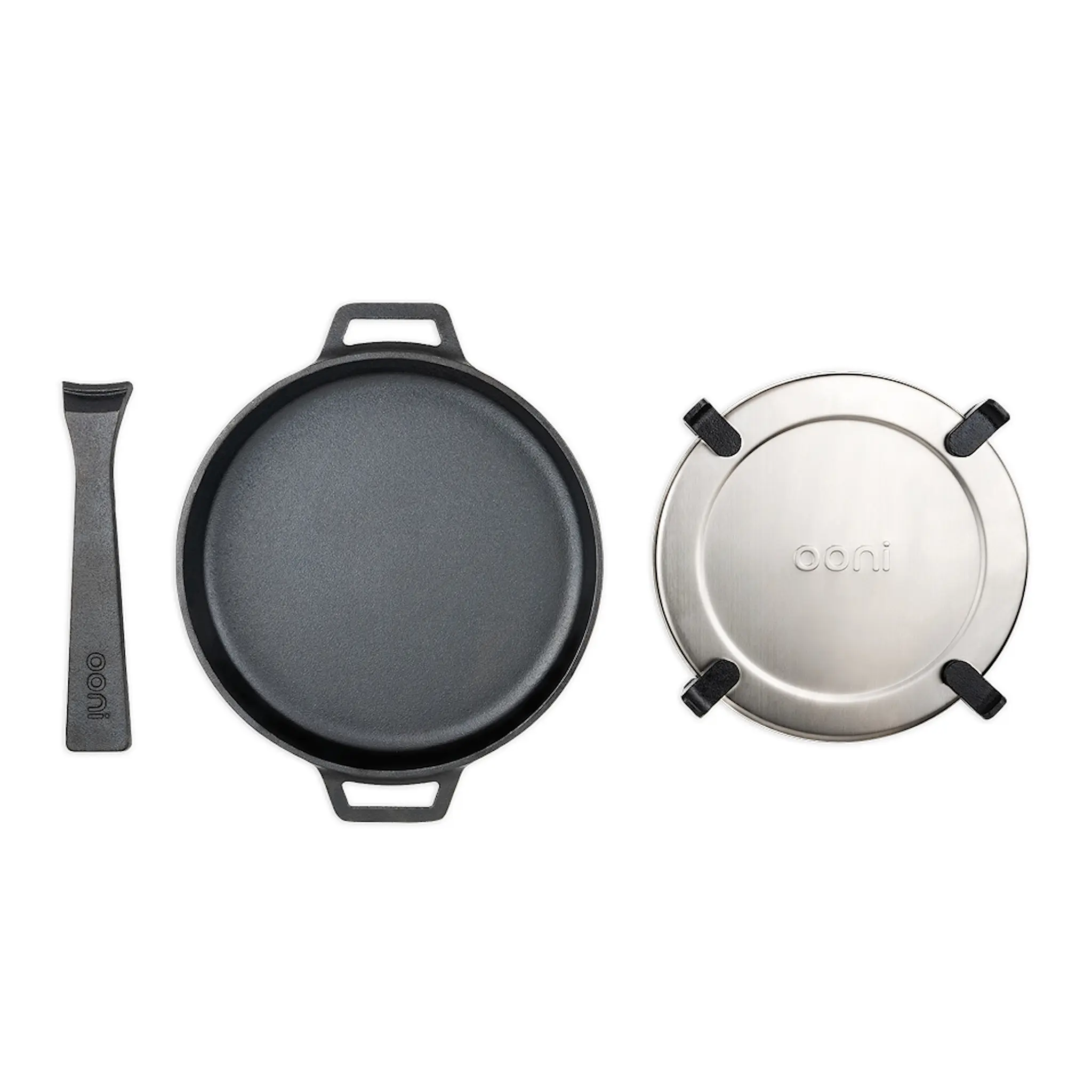 Ooni Skillet stekpanna 25 cm gjutjärn med ställ
