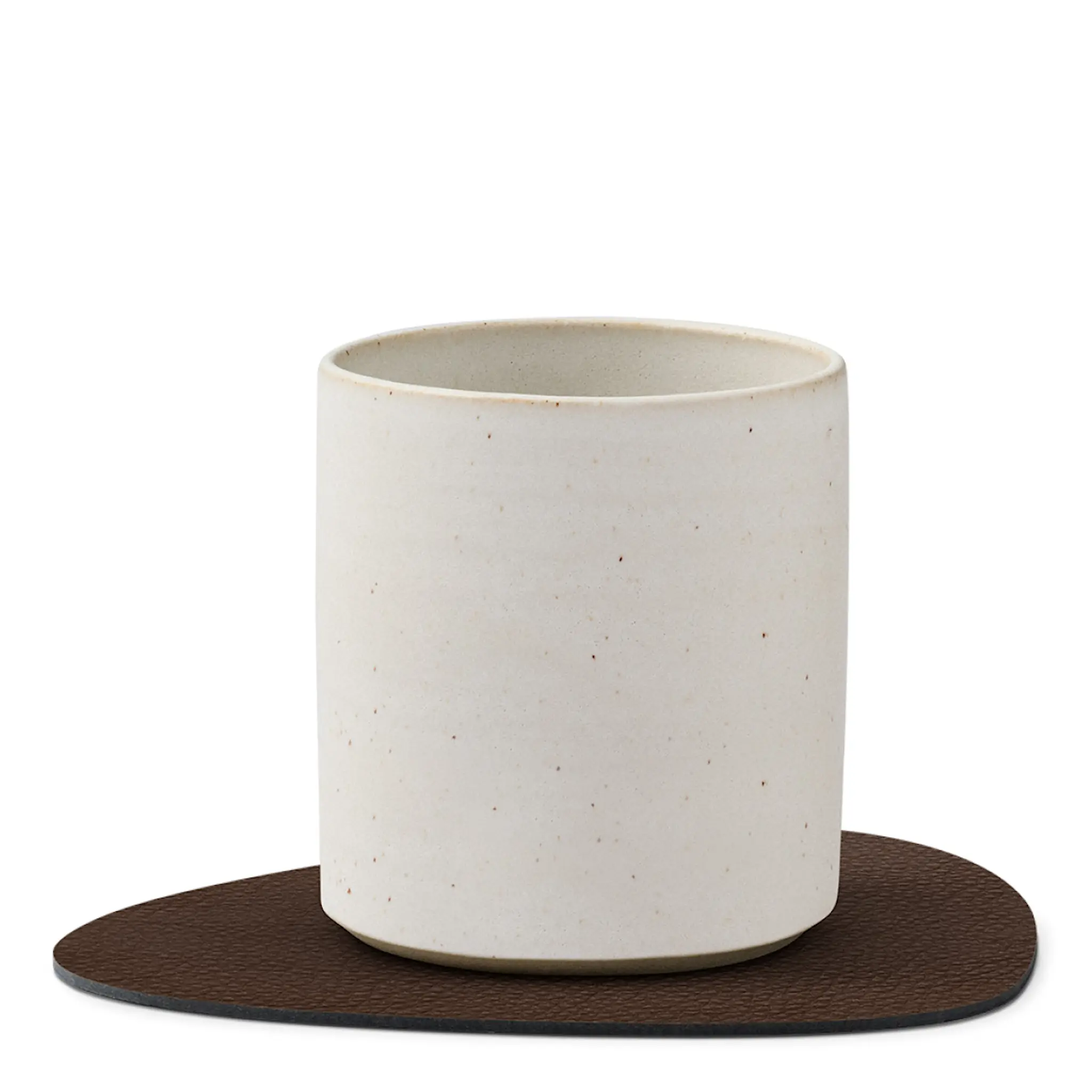 LIND DNA Leather Serene Curve Glasunderlägg 11x13 cm Hazel