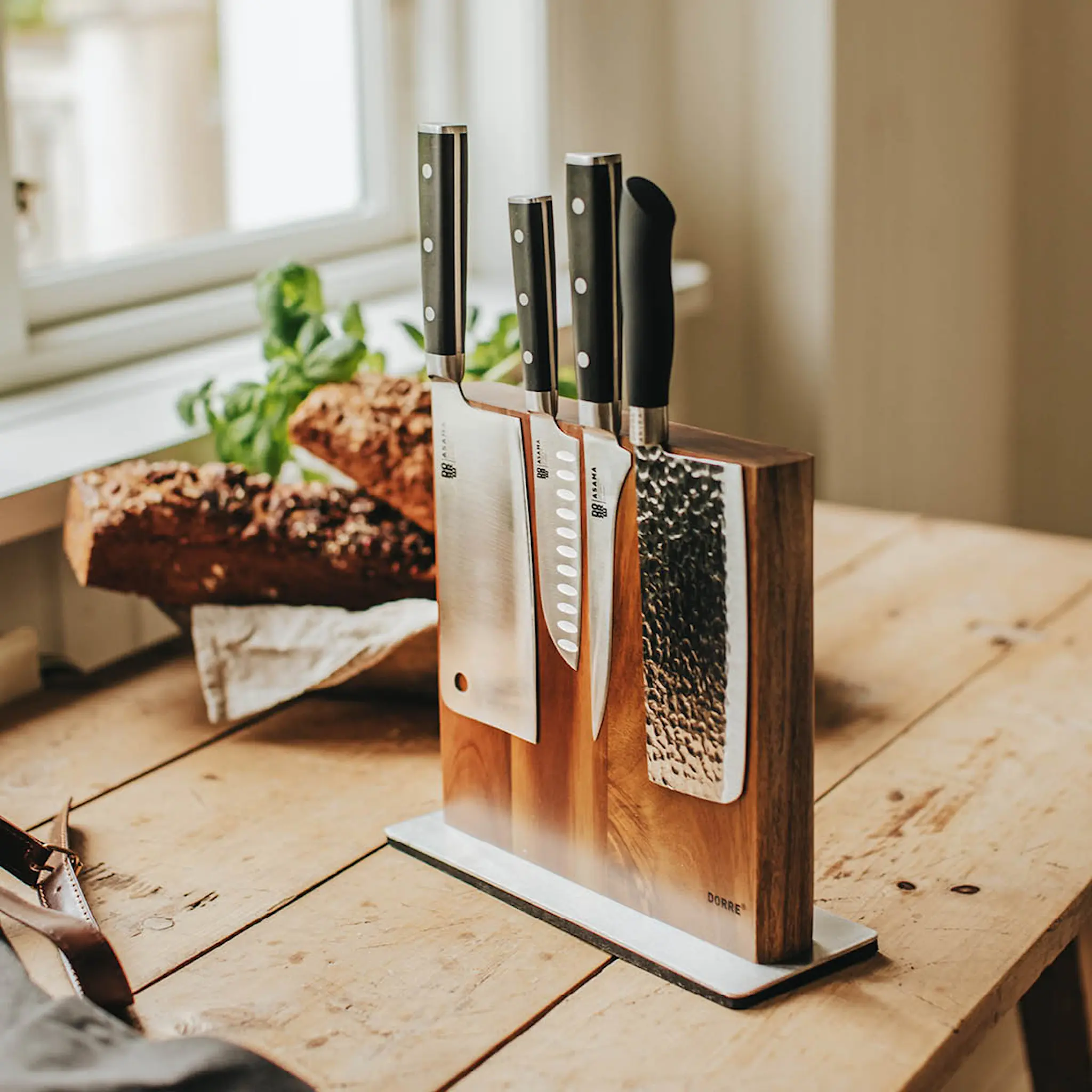 Dorre Asama kiinalainen kokkiveitsi 31,5 cm musta