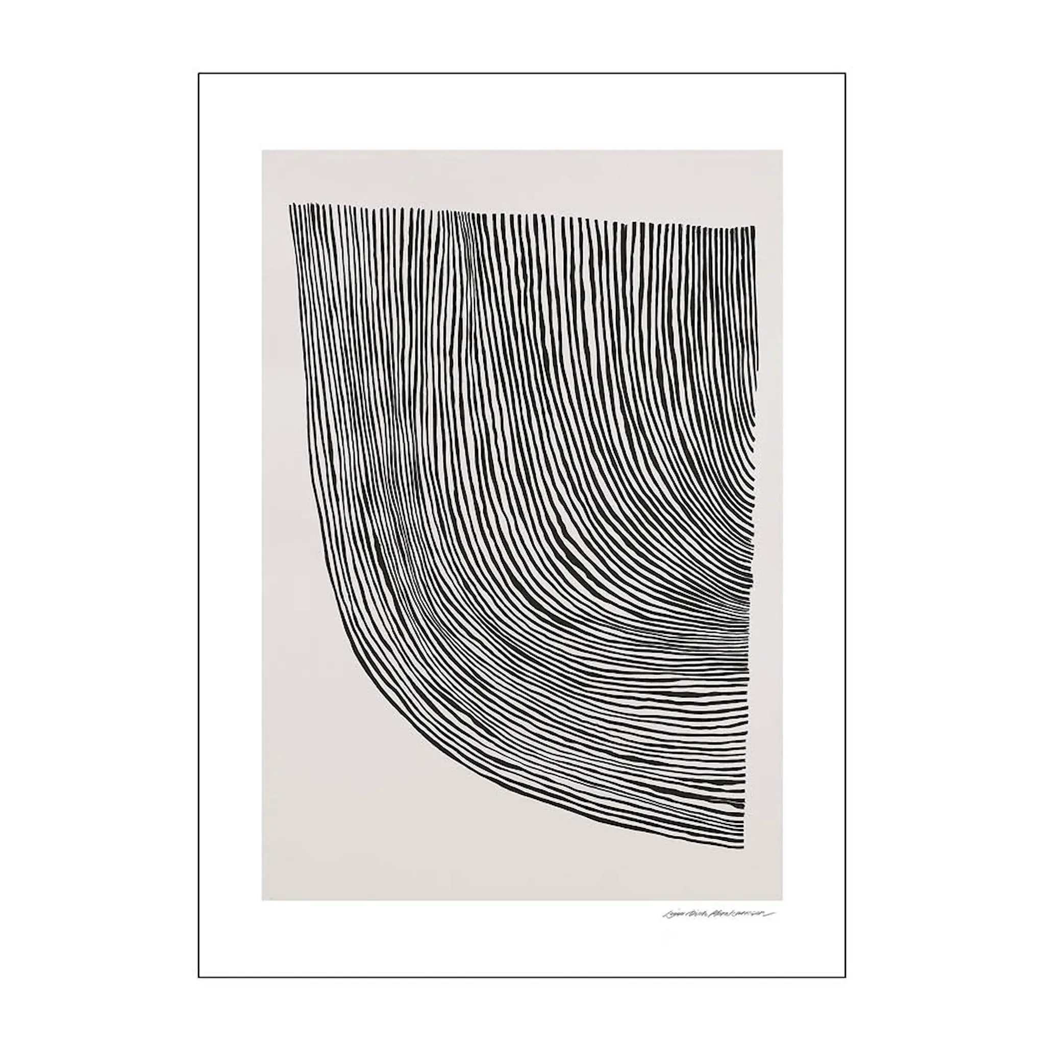 Poster & Frame The Poster Club x Leise Dich Abrahamsen poster 50x70 cm curves black