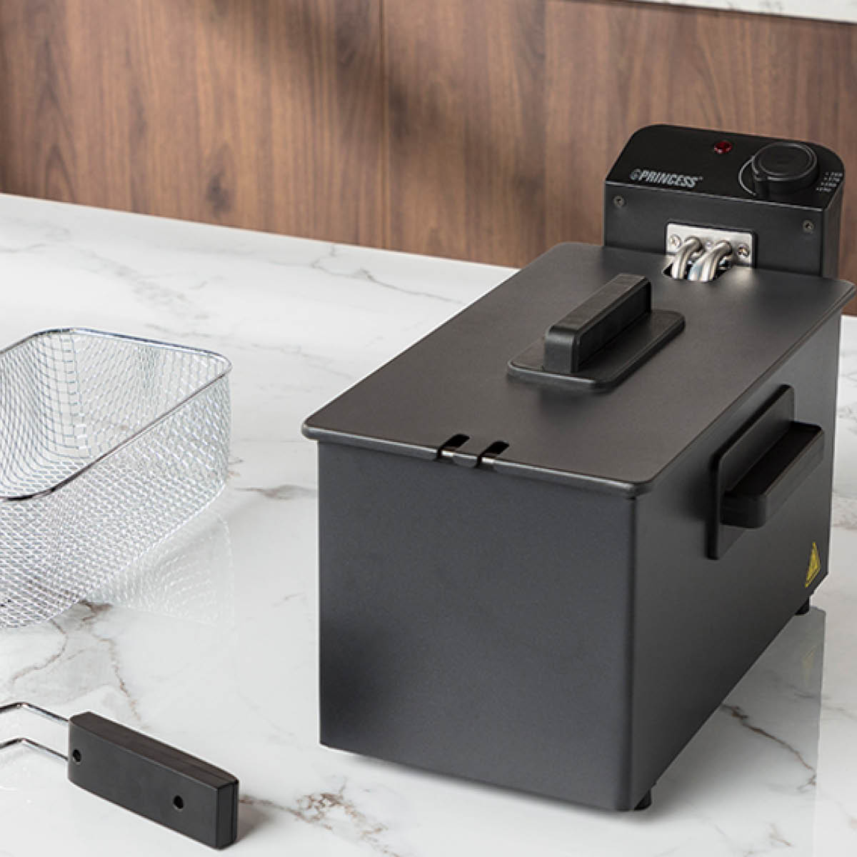 PRINCESS Fritös 182727 3L 2000W svart rostfritt stål