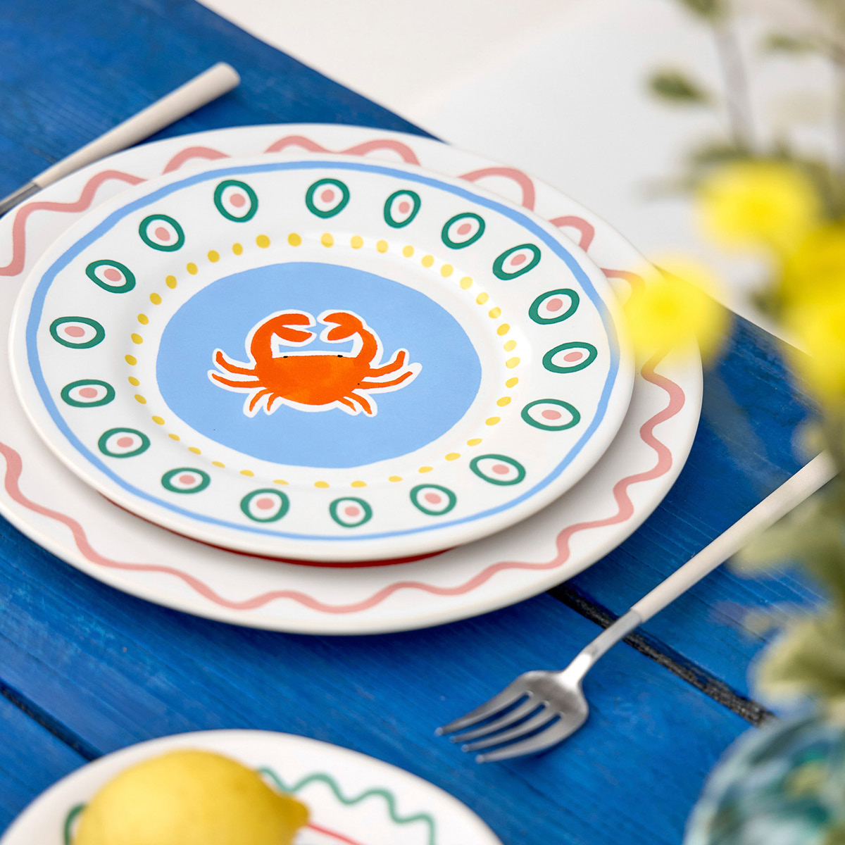 Costa Nova Bliss tallerken flat 27 cm tangplante multi