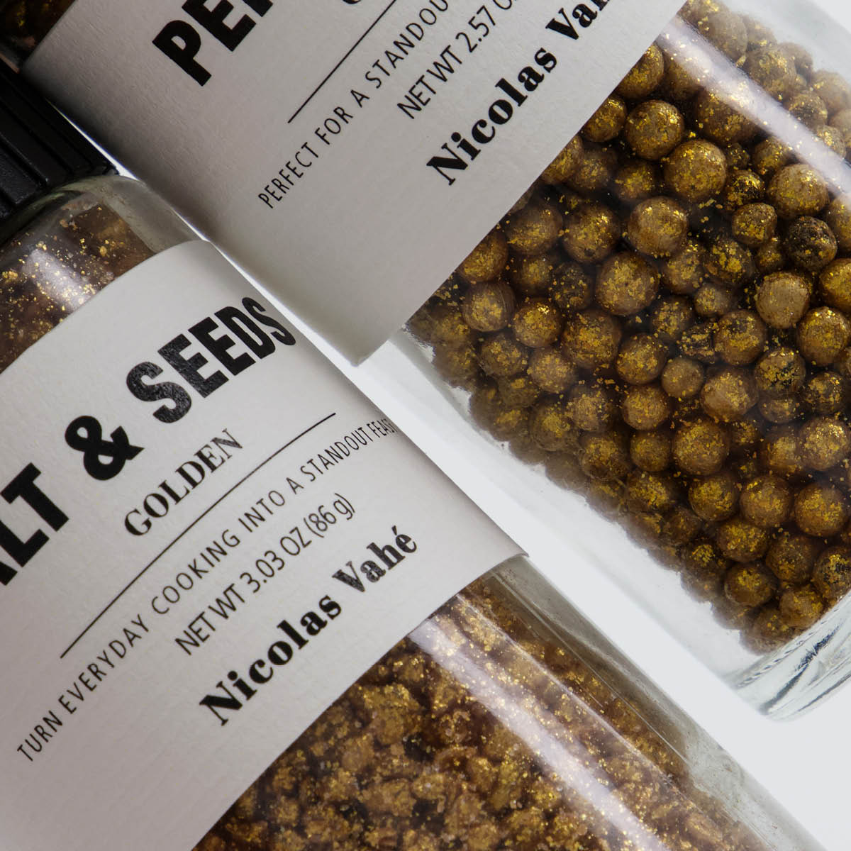 Nicolas Vahé Presentask guldpeppar & guldssalt & frön 86 g