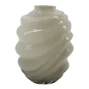 Desert vas 26,6 cm ljusgrå