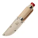 Scoutkniv trubbig spets 18,5 cm trä/röd