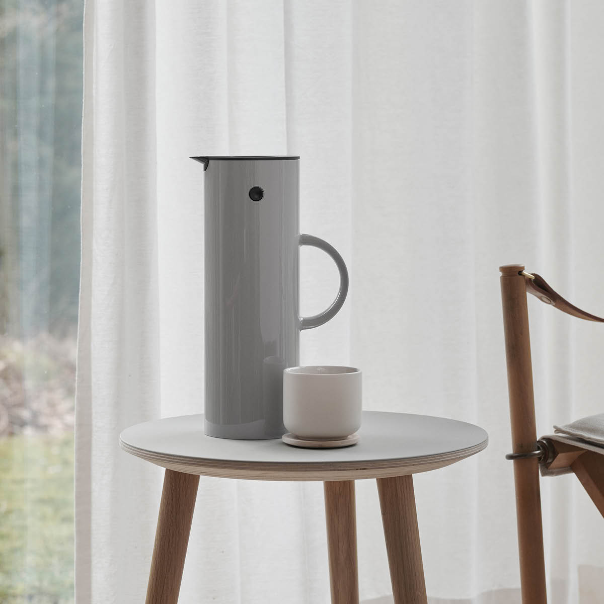 Stelton EM77 Termoskannu 1 L Light Grey
