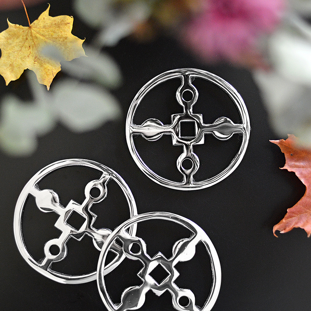 Hilke Anima Gemella Glasunderlägg 4-pack Förnicklad Mässing