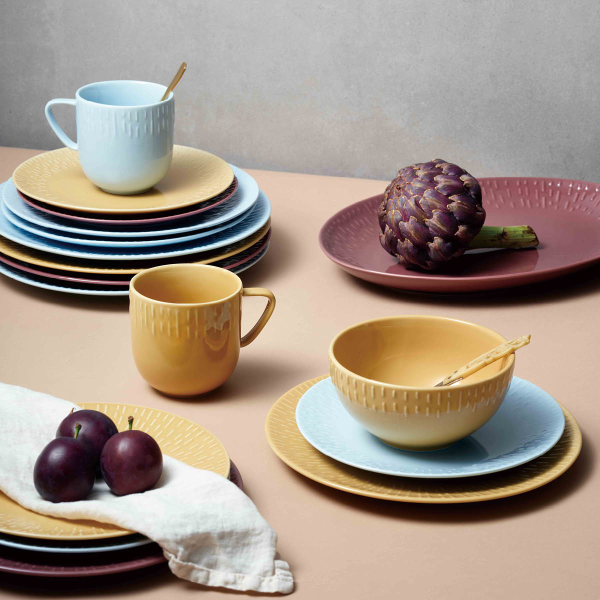 Aida - Life in colour Confetti frokosttallerken 24 cm aqua