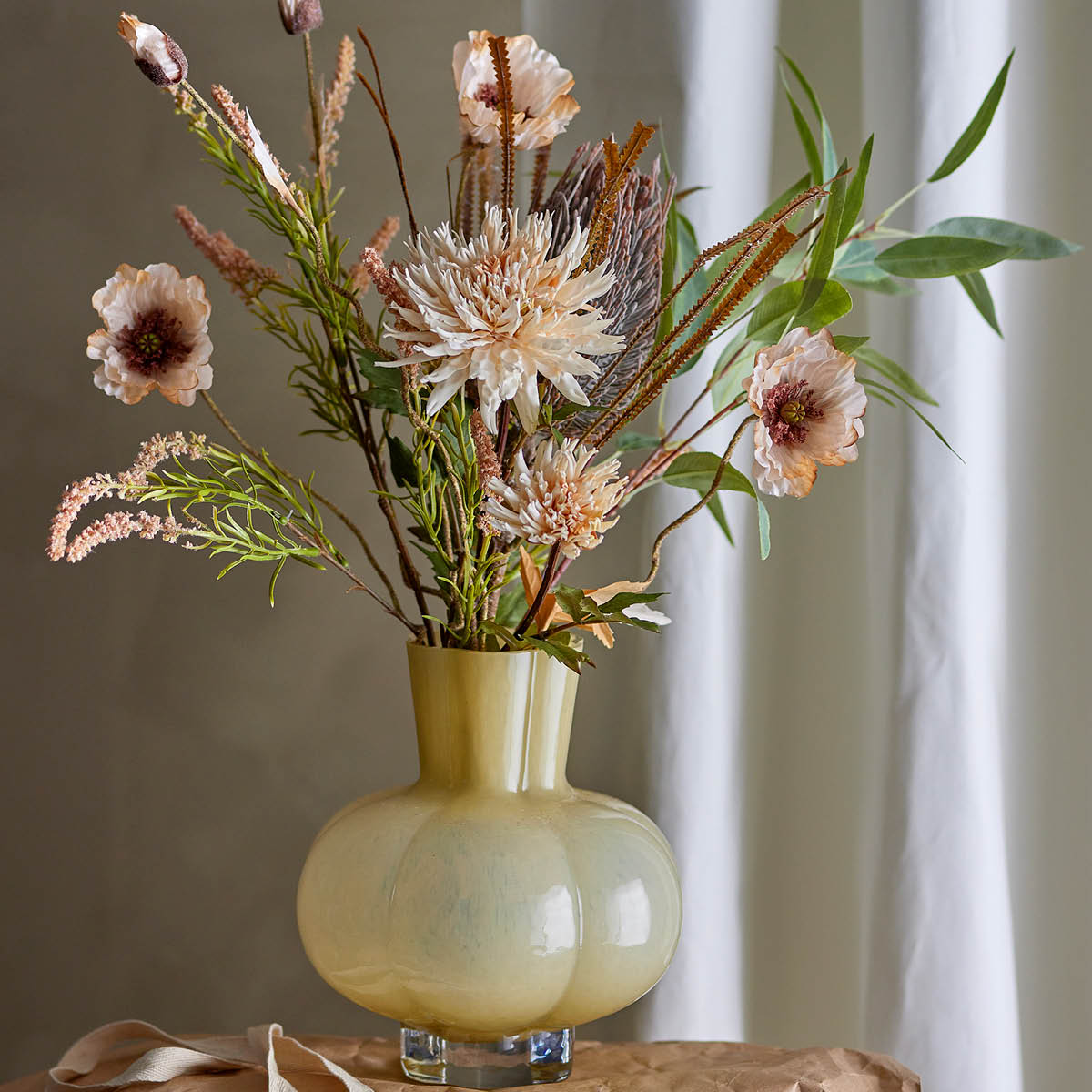 Bloomingville Alyssa Maljakko 23,5 cm Keltainen