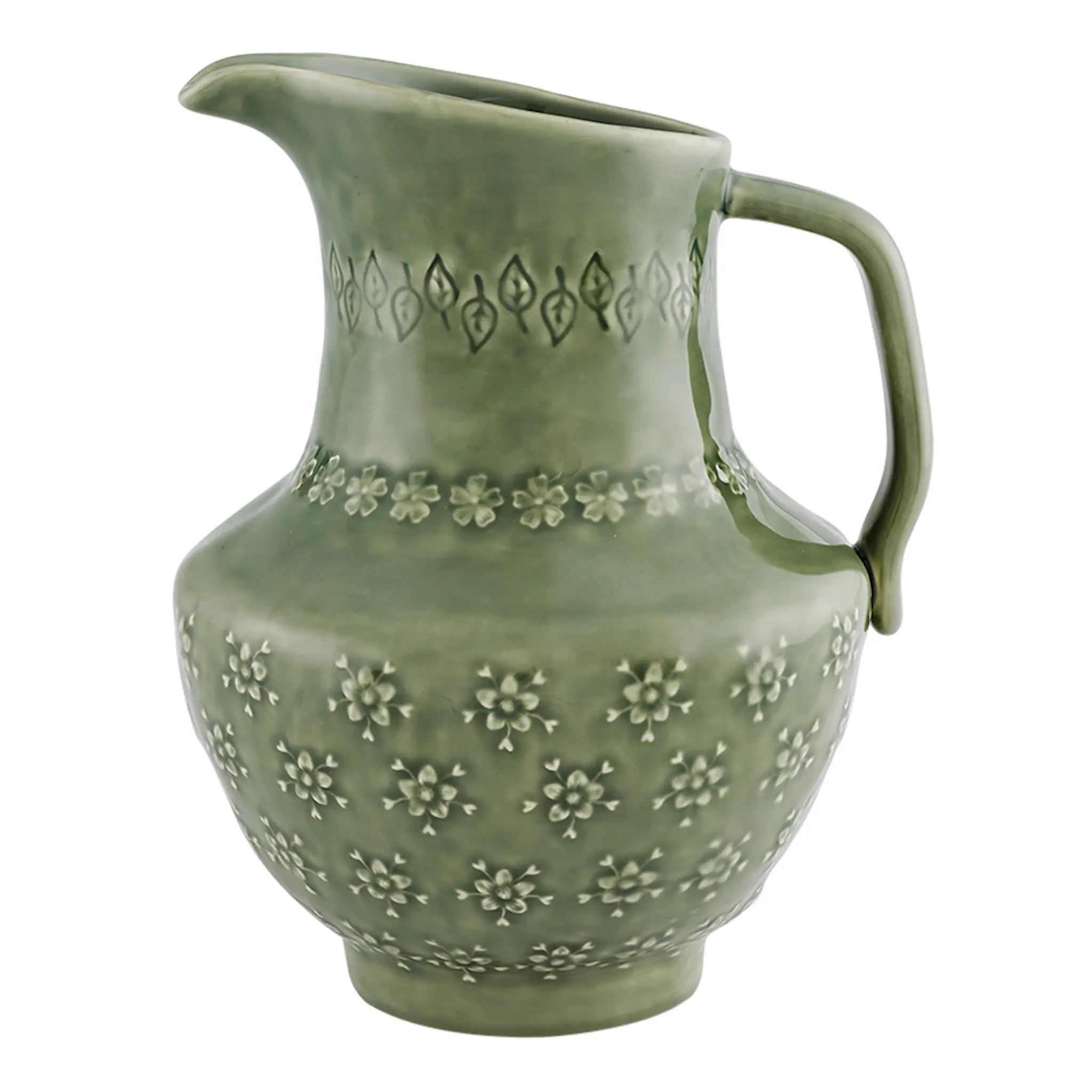 Bordallo Pinheiro Flora kanna 1,5 L grön