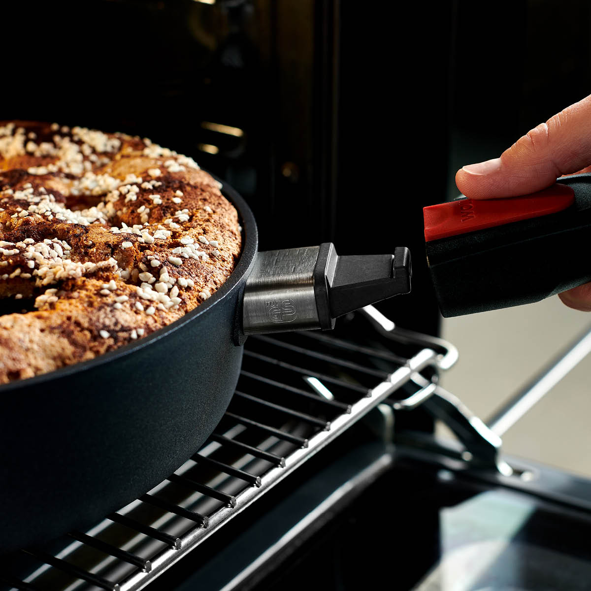 Woll Diamond Lite stekepannesett 24 + 28 cm svart