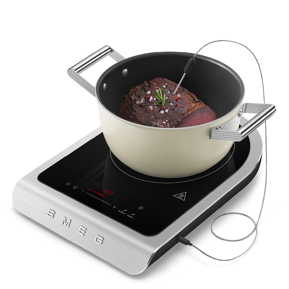 Smeg Collezione induksjonsplate 2100W PIC01 svart matt