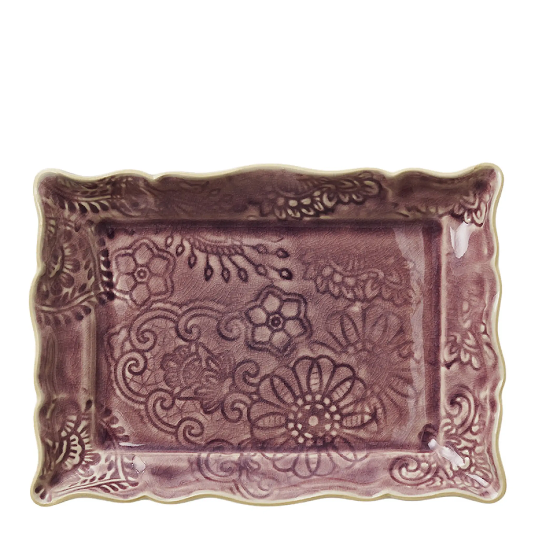 Sthål Arabesque assiett 19x13 cm lavender