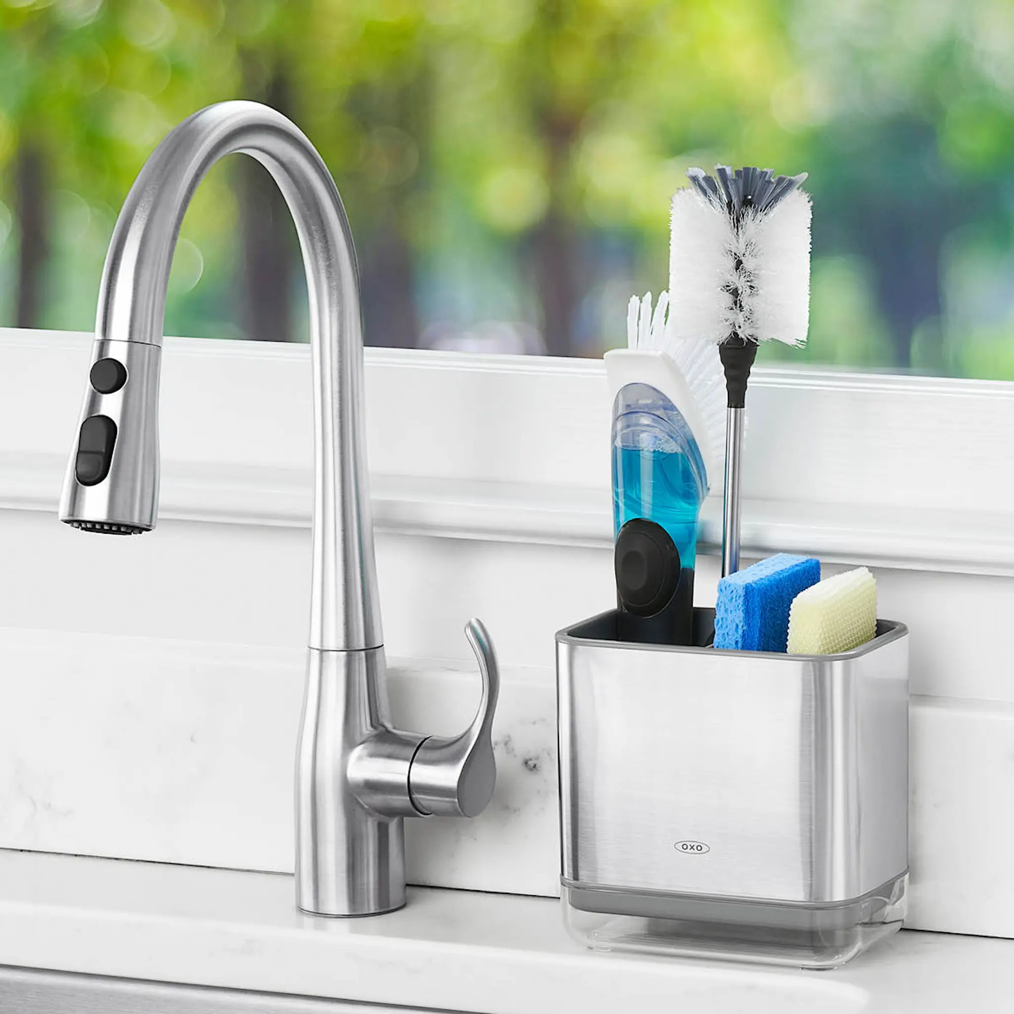 Oxo Diskmedelsbehållare 13,8 cm Grå