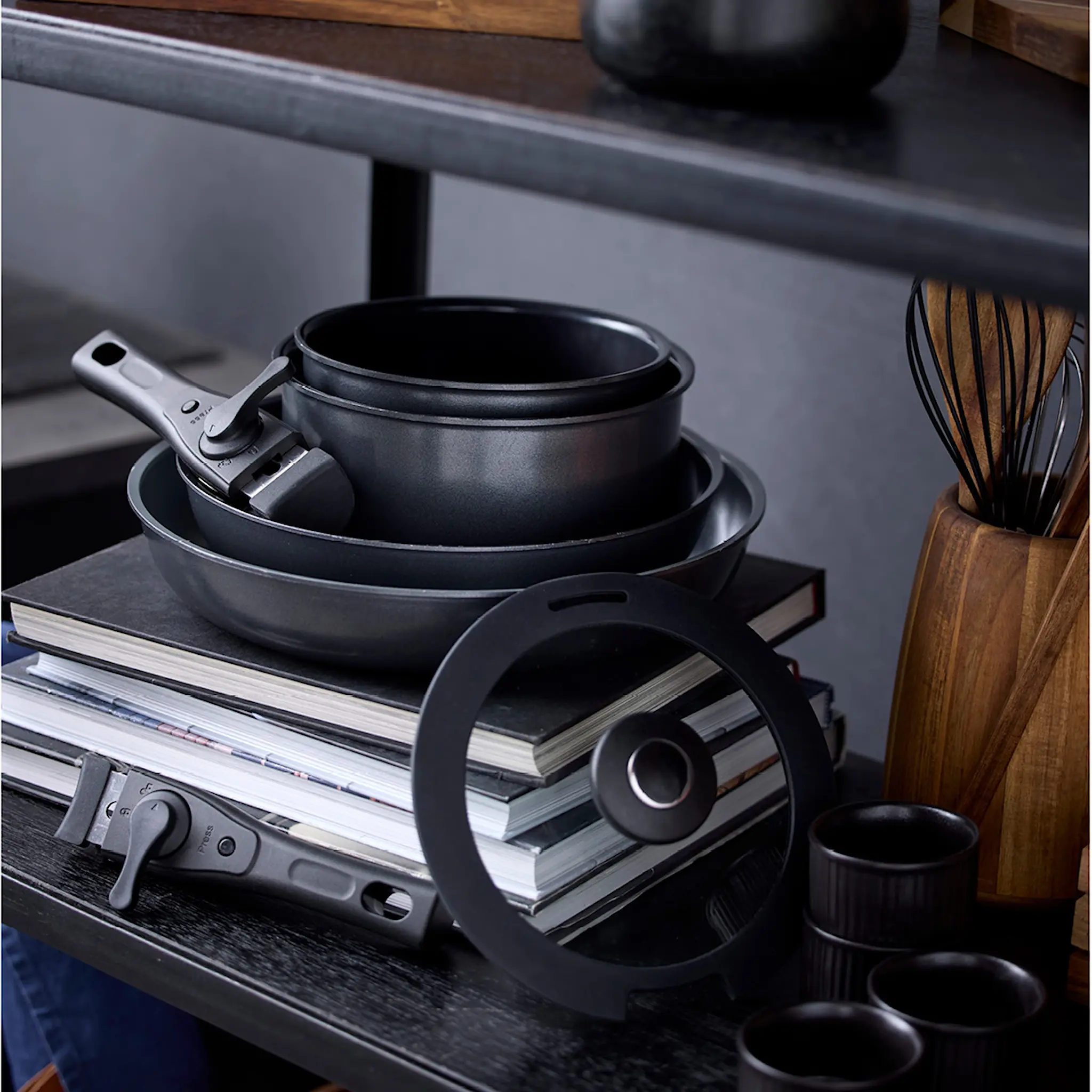 Holm Grytset avtagbart handtag 1,1 L och 2,4 L alu/ker