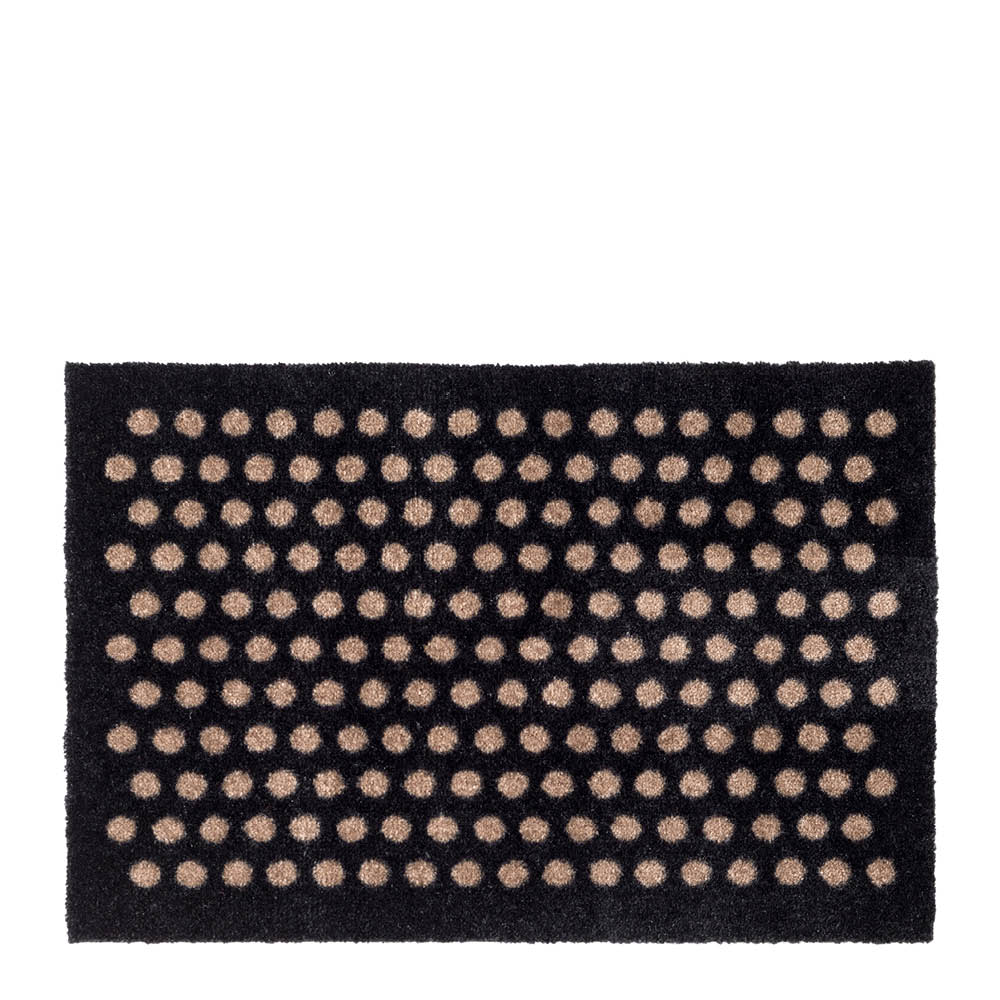 Tica Copenhagen Dot gulvmatte 40x60 cm svart/sand