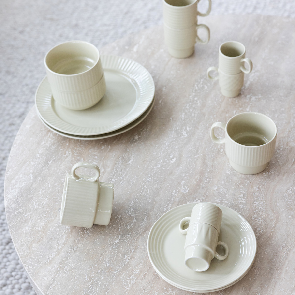 Sagaform Coffee & More tallrik 27,5 cm beige