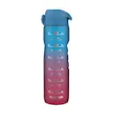 Vattenflaska med tidsmarkör 1 L Blue/Pink