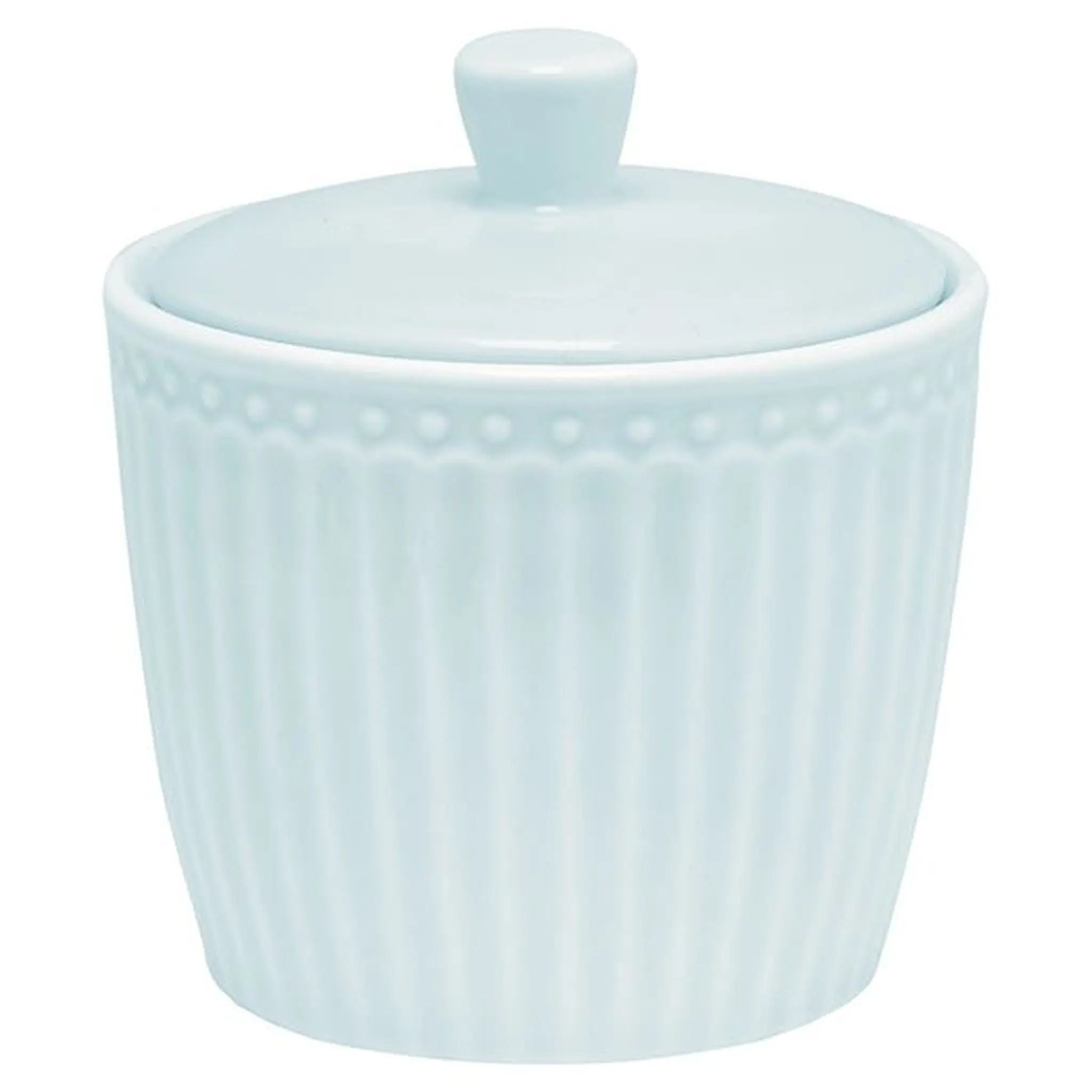 GreenGate Everyday Alice sockerskål 10 cm pale blue