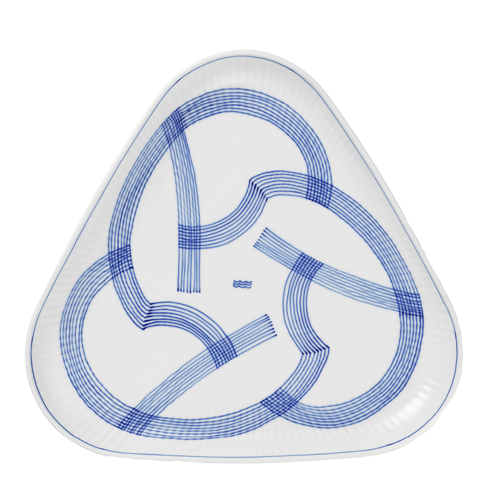 Royal Copenhagen - Motif Tarjoiluvati 23 cm Sininen/Valkoinen