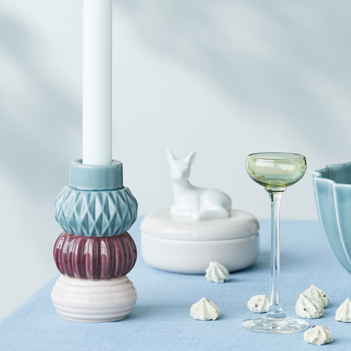 Dottir Samsurium Kynttilänjalka 3 osaa Dark/Powder/Aubergine