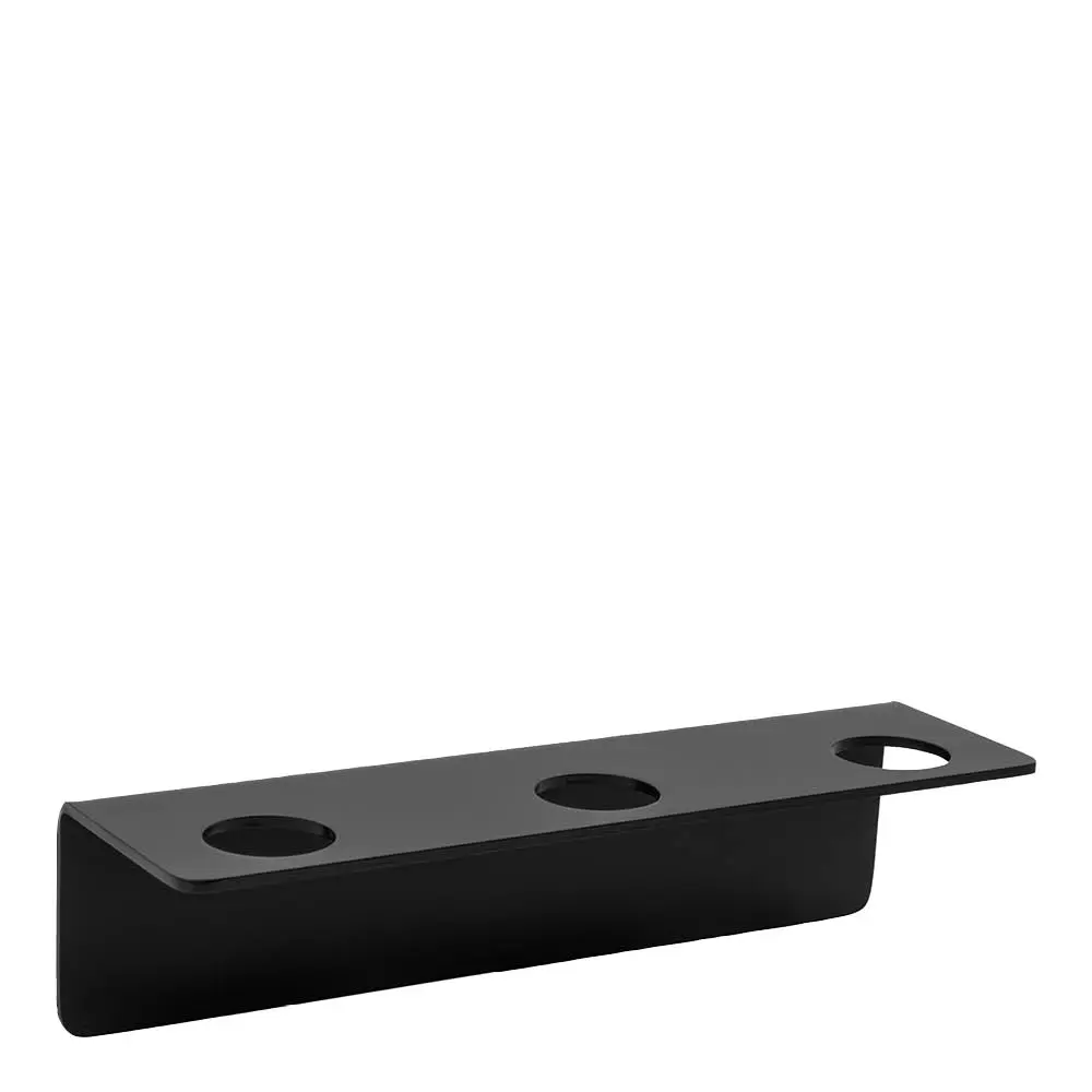 Såpepumpeholder 3 hull svart