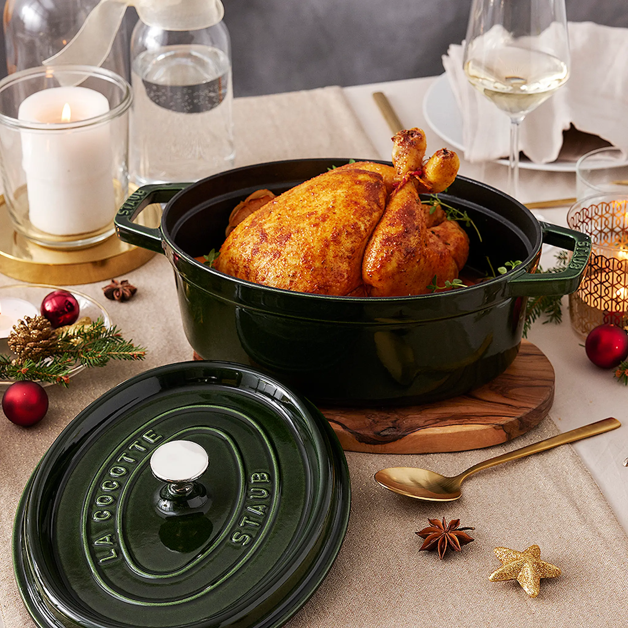 Staub Gryta 6,7 L oval Grön