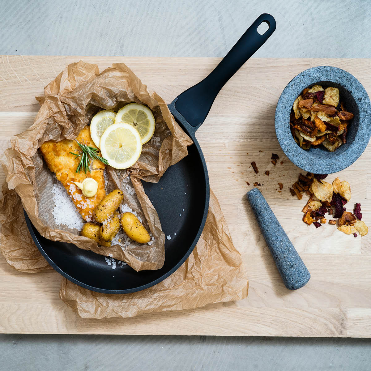 Modern House Chef Ørjan stekepanne 28 cm svart