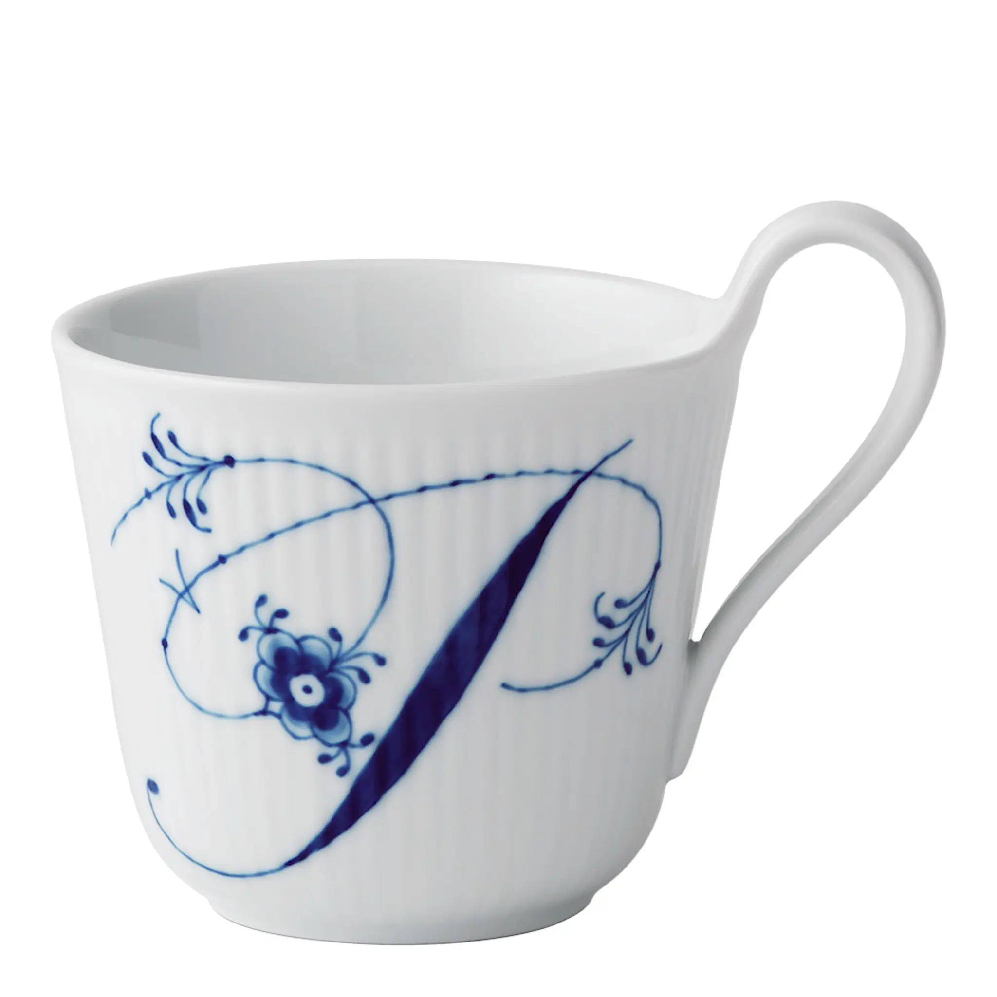 Royal Copenhagen Blue Fluted Pl Alphabet Mugg 33 cl P