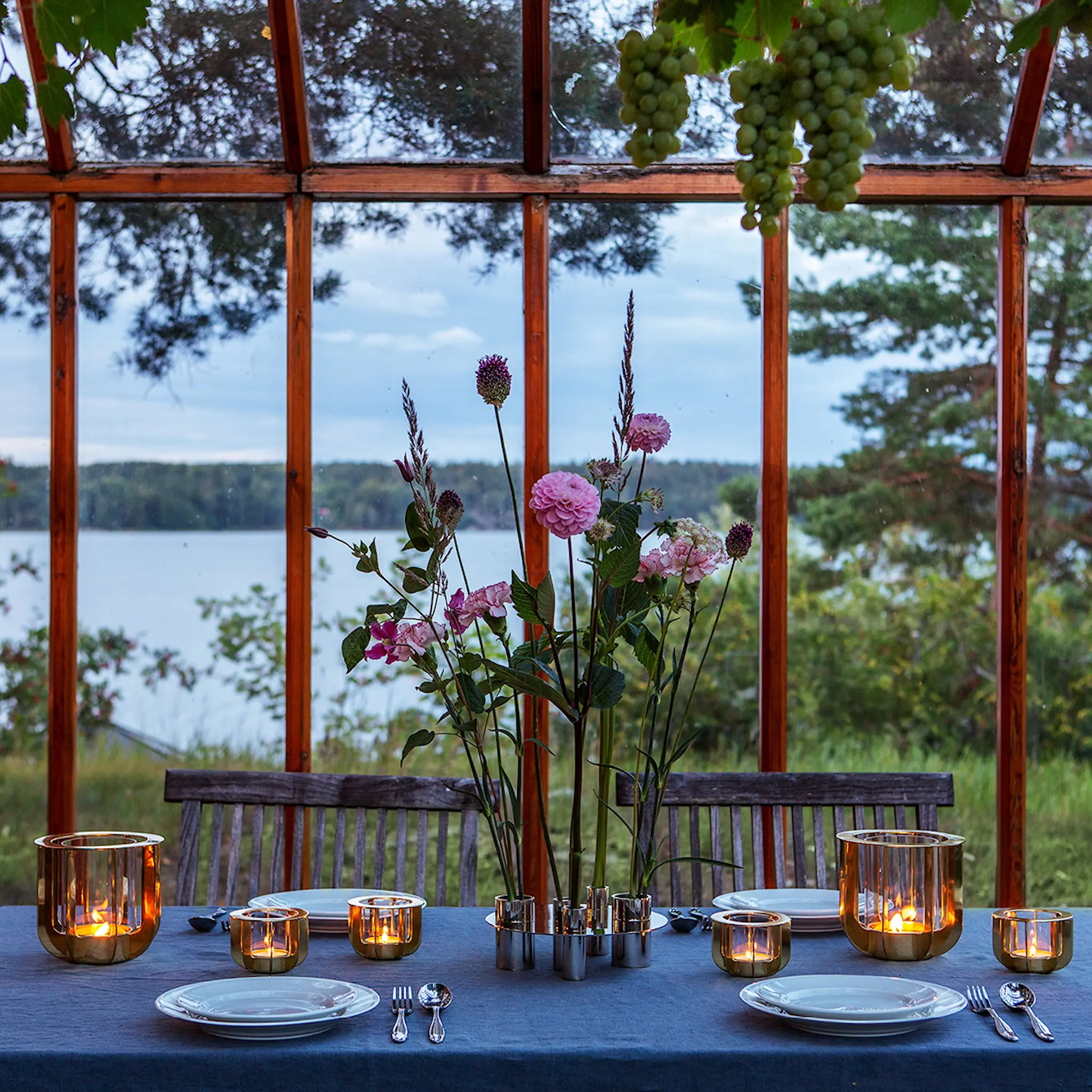 Klong Jazz Kynttilänpidike 14,5x13 cm Messinki