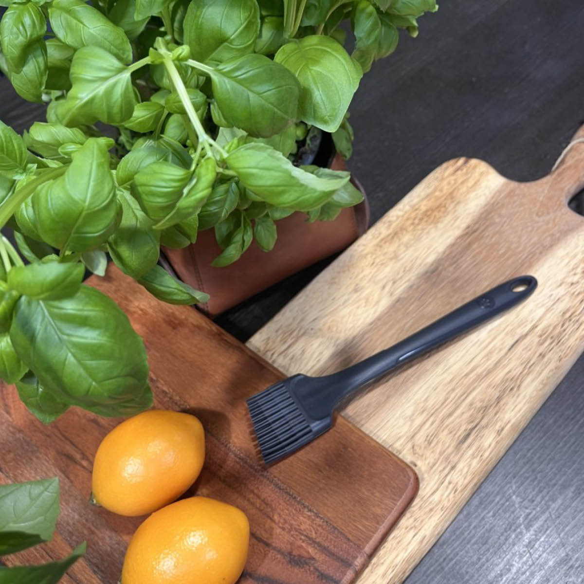 Kochblume Bakpensel 24 cm antracitgrå