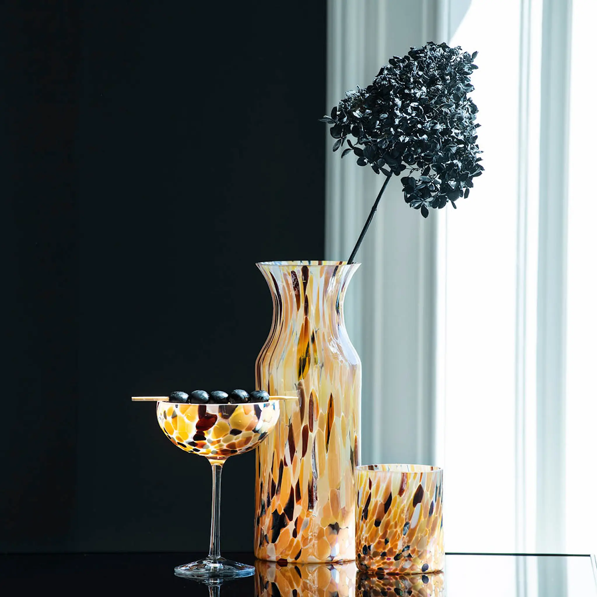Magnor Swirl Champagneglas 22 cl Brun