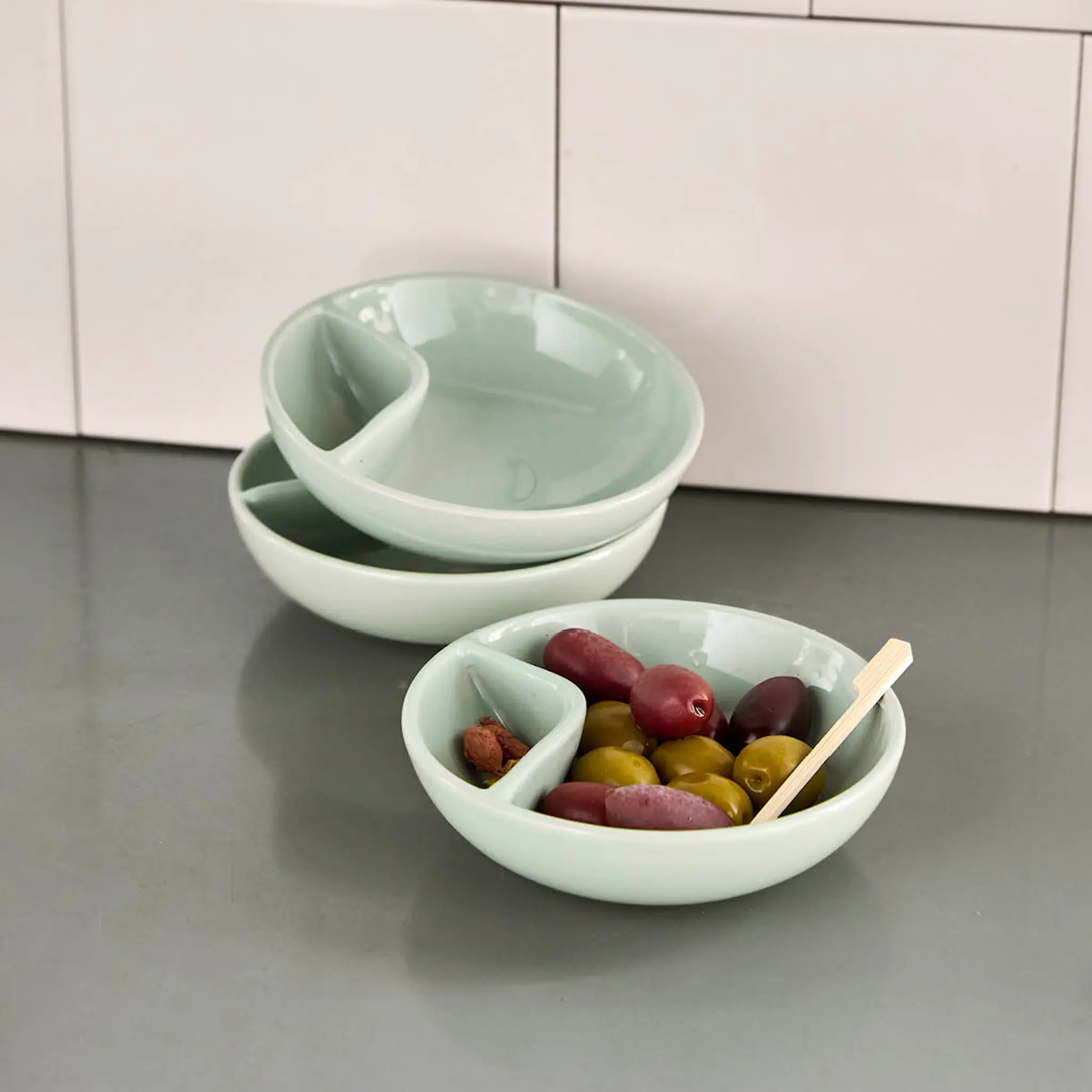 Nicolas Vahé Olive Tarjoilukulho 12 cm Mintunvihreä