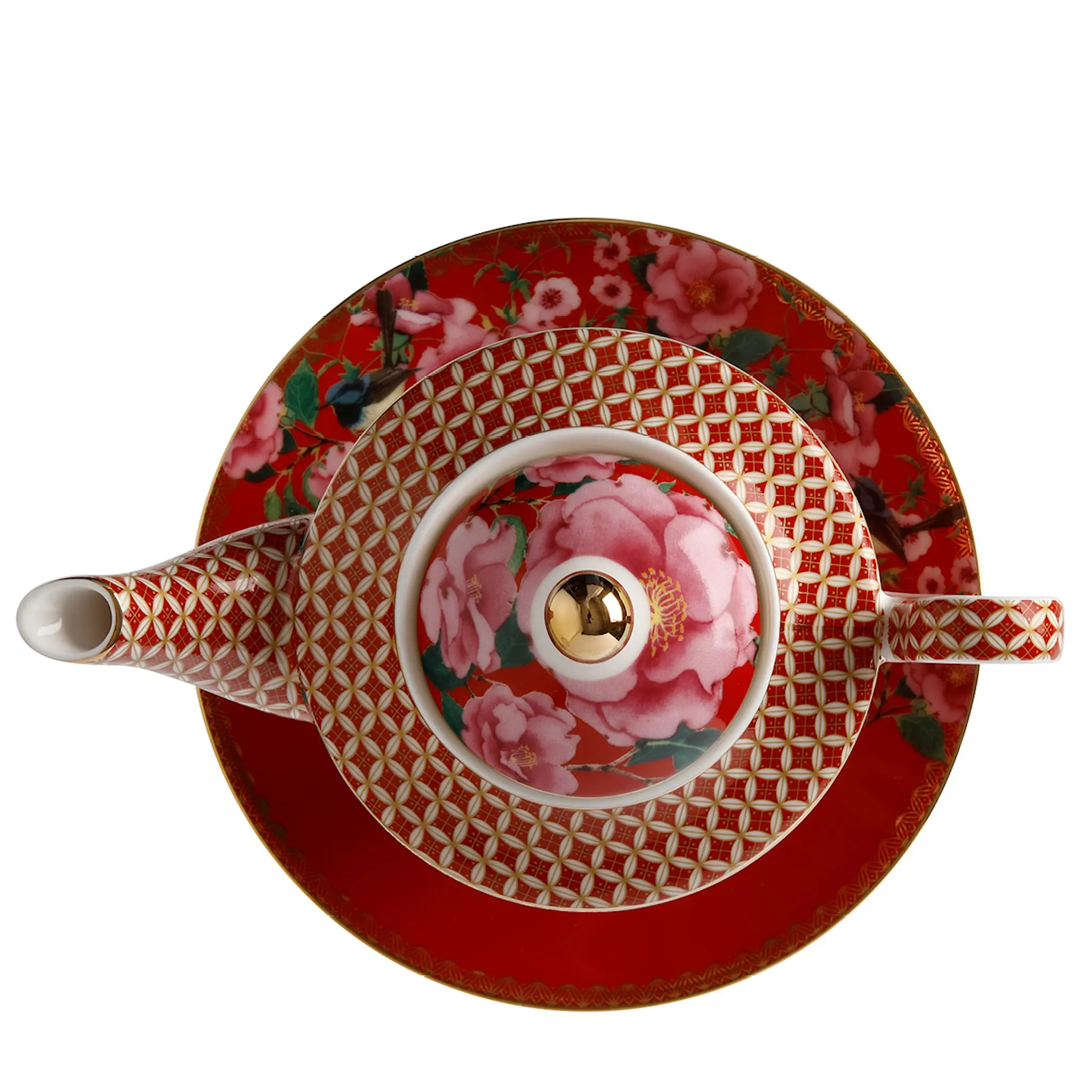 Maxwell & Williams Silk Road tea for one tekanna 0,5 L röd