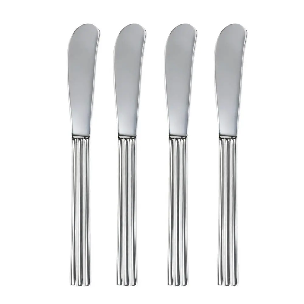 Thebe smørkniv 16 cm 4 stk blankt stål