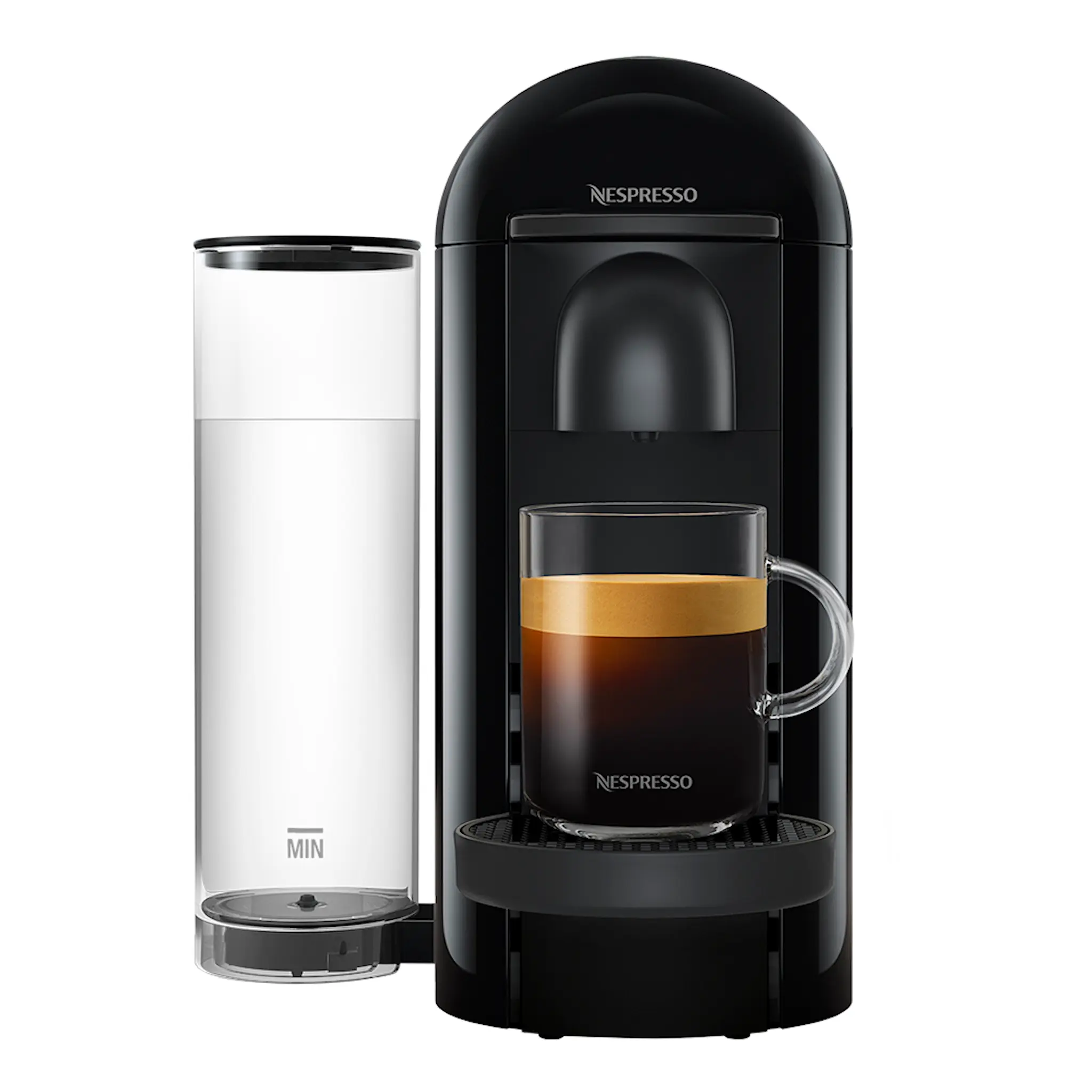 Nespresso Nespresso VertuoPlus Round Top Kaffemaskin Black Ink