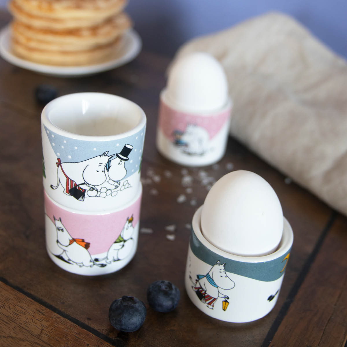 Pluto Mumin äggkopp 4-pack Winter